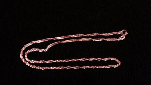 Singapurkette Halskette Kette Silber 925 40 cm 2,2mm breit