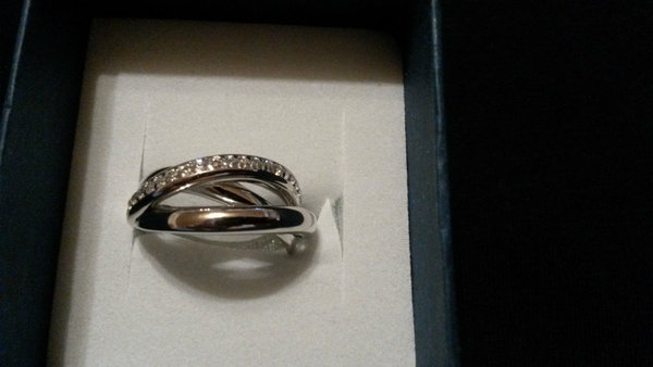 Ring 18 Zirkonia echt Silber 925 Silberring Echtschmuck